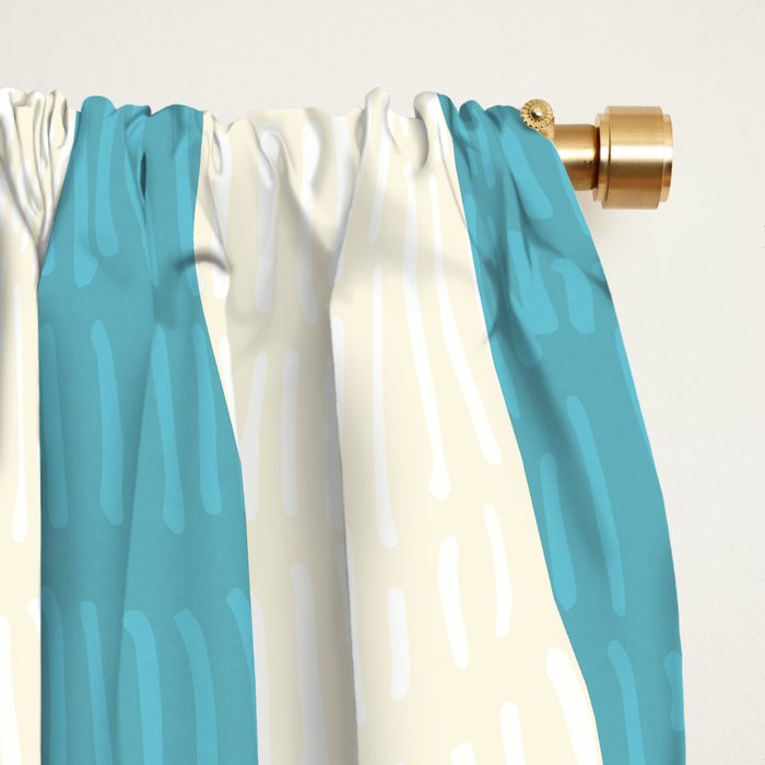 Happy Summer Abstract Window Curtain Gallery Image 2