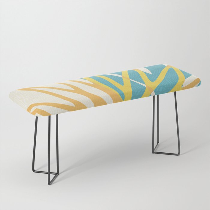 Happy Summer Abstract Bench Gallery Image 1