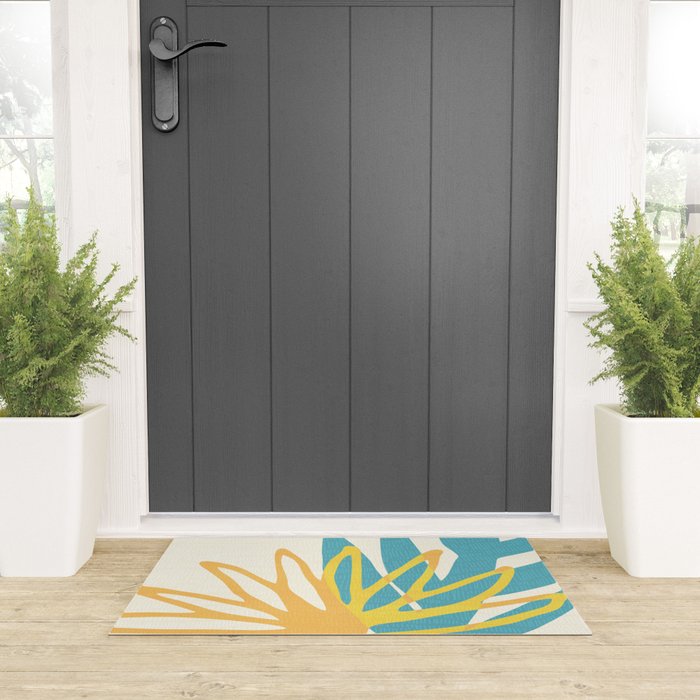 Happy Summer Abstract Welcome Mat Gallery Image 3