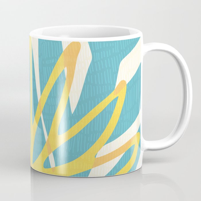 Happy Summer Abstract Coffee Mug Gallery Image 1