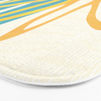 Happy Summer Abstract Bath Mat Gallery Image 3