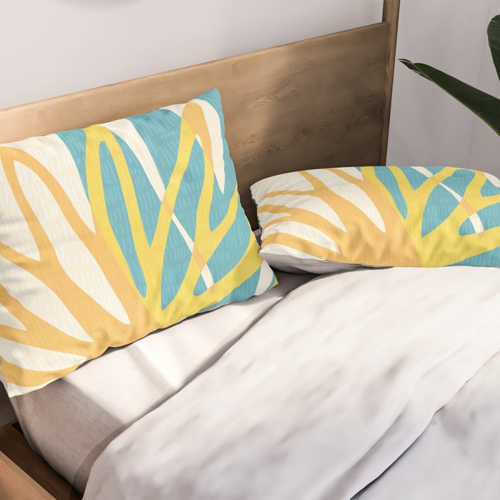 Happy Summer Abstract Pillow Sham Gallery Image 2