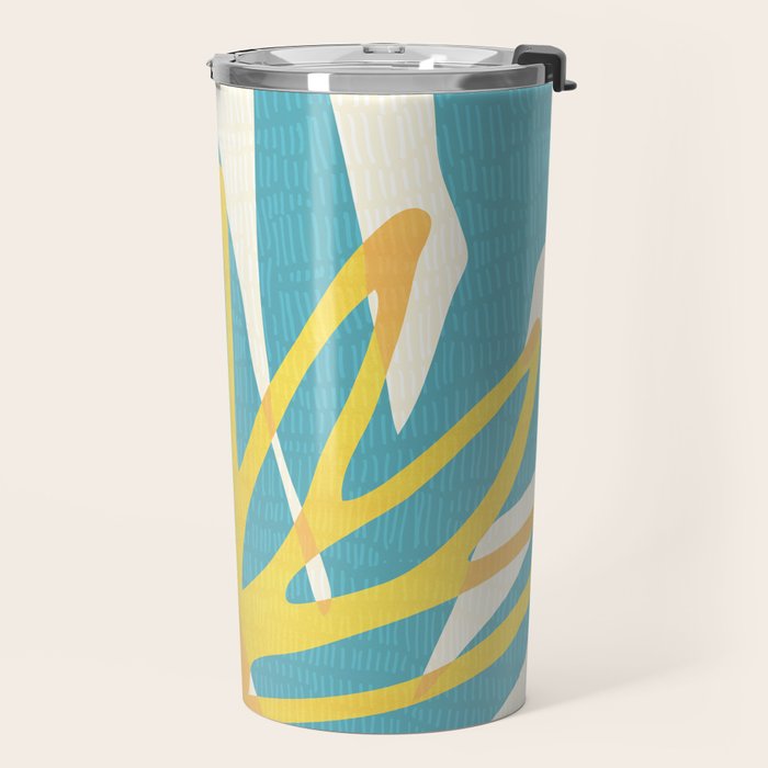 Happy Summer Abstract Travel Mug Gallery Image 2