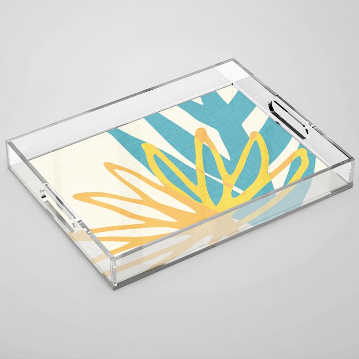 Happy Summer Abstract Acrylic Tray Gallery Image 1