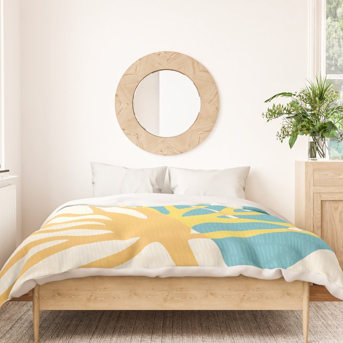Happy Summer Abstract Duvet Cover Gallery Image 3