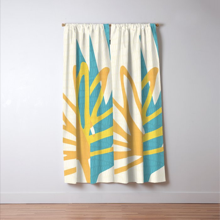 Happy Summer Abstract Window Curtain Gallery Image 3