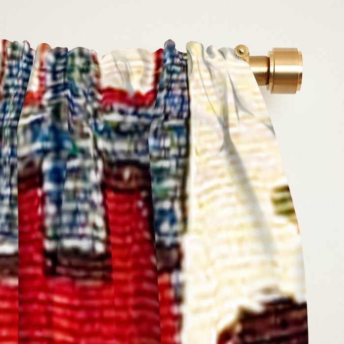 Burdur  Antique South West Anatolia Turkish Kilim Print Window Curtain Gallery Image 2