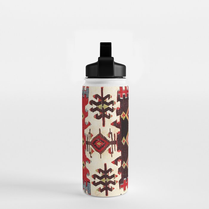 Burdur  Antique South West Anatolia Turkish Kilim Print Water Bottle Gallery Image 2