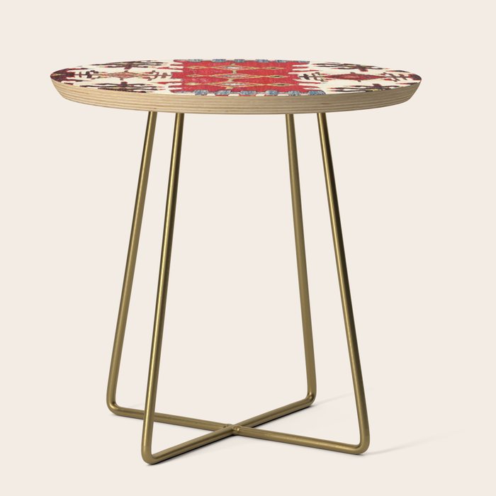 Burdur  Antique South West Anatolia Turkish Kilim Print Side Table Gallery Image 1