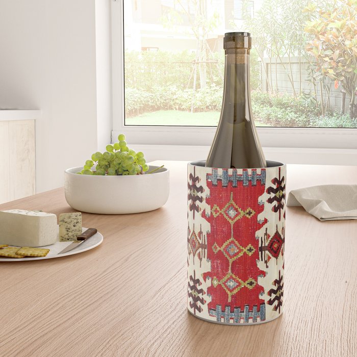 Burdur  Antique South West Anatolia Turkish Kilim Print Wine Chiller Gallery Image 4