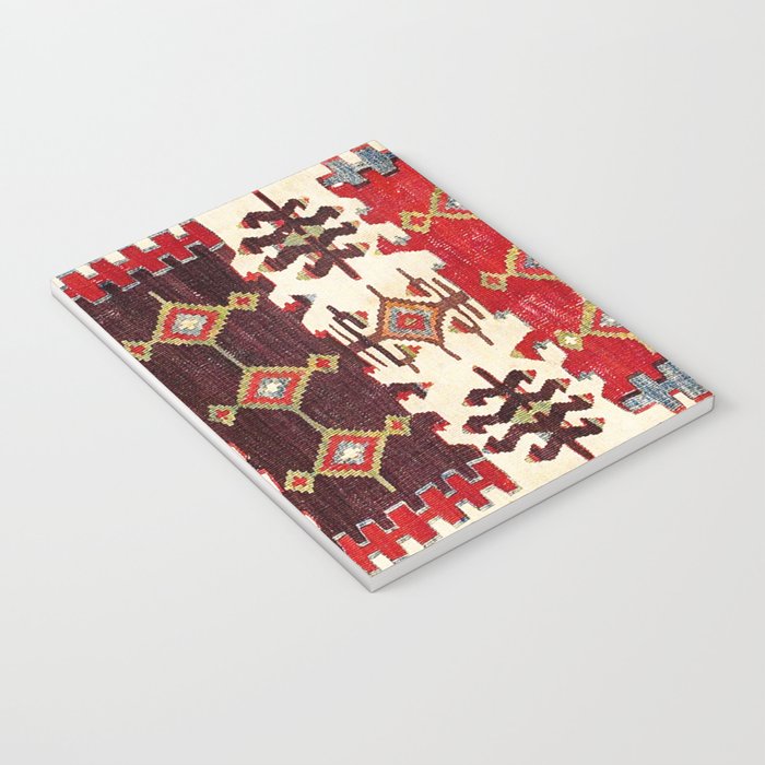 Burdur  Antique South West Anatolia Turkish Kilim Print Notebook Gallery Image 3
