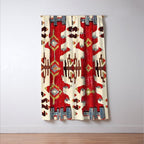Burdur  Antique South West Anatolia Turkish Kilim Print Window Curtain Gallery Image 3