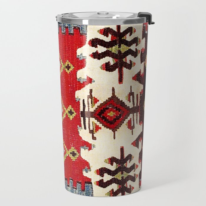 Burdur  Antique South West Anatolia Turkish Kilim Print Travel Mug Gallery Image 2