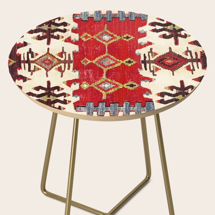 Burdur  Antique South West Anatolia Turkish Kilim Print Side Table Gallery Image 2