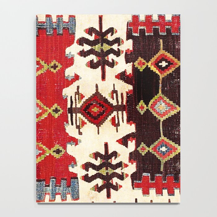 Burdur  Antique South West Anatolia Turkish Kilim Print Notebook Gallery Image 4