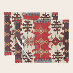 Burdur  Antique South West Anatolia Turkish Kilim Print Placemat Gallery Image 1