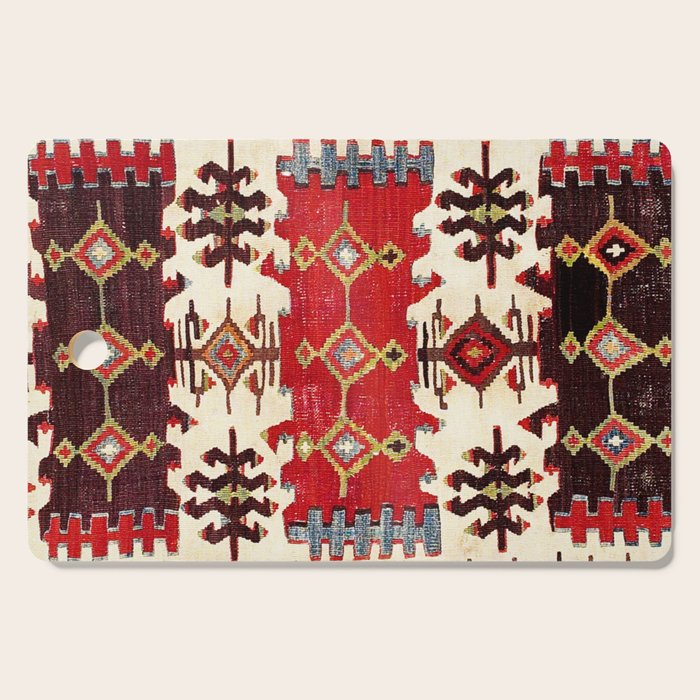 Burdur  Antique South West Anatolia Turkish Kilim Print Cutting Board Gallery Image 1
