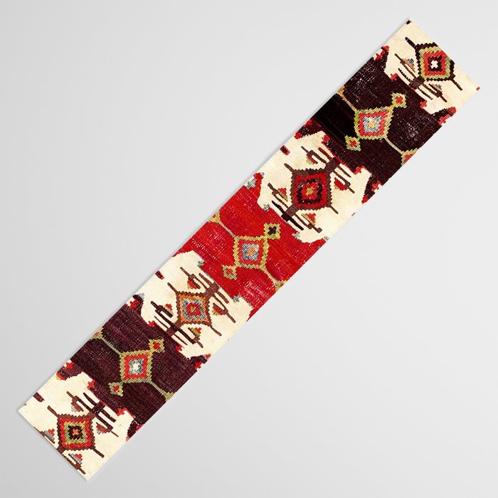 Burdur  Antique South West Anatolia Turkish Kilim Print Table Runner Gallery Image 3