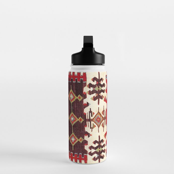 Burdur  Antique South West Anatolia Turkish Kilim Print Water Bottle Gallery Image 3