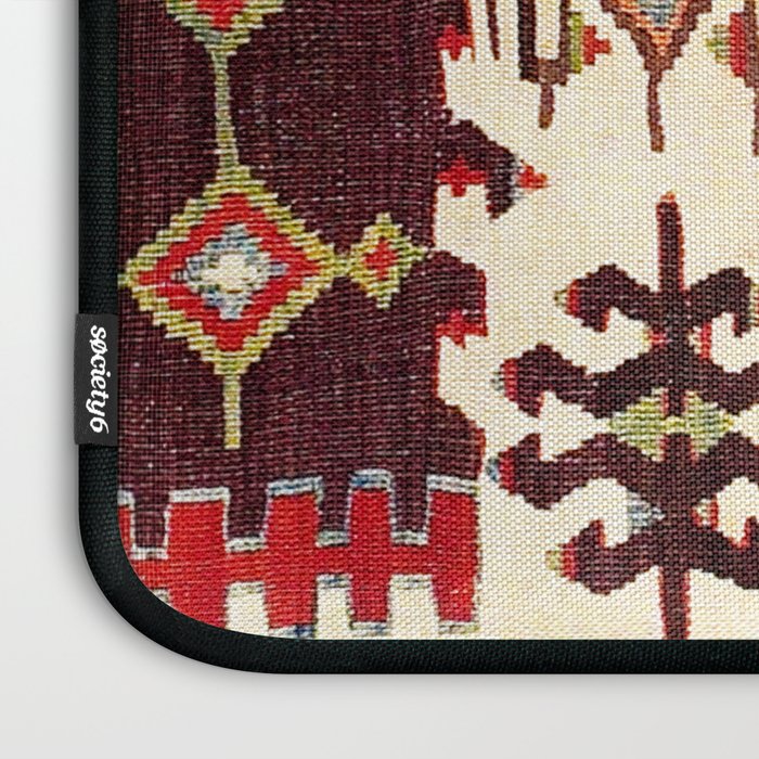 Burdur  Antique South West Anatolia Turkish Kilim Print Laptop Sleeve Gallery Image 3