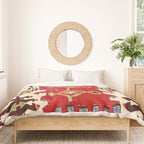 Burdur  Antique South West Anatolia Turkish Kilim Print Duvet Cover Gallery Image 3