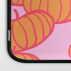 Retro Dopamine Pumpkin Fall Pattern - Orange on Pink Laptop Sleeve Gallery Image 3