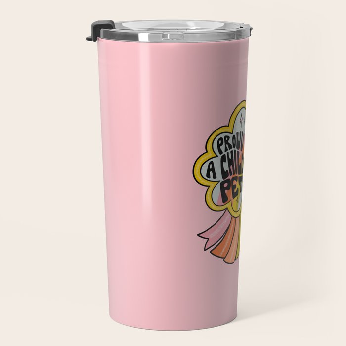 Proud To Be A Childless Pet Lady Travel Mug Gallery Image 3