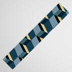 Cuboid Mid Century Abstract Shapes Pattern III Table Runner Gallery Image 3