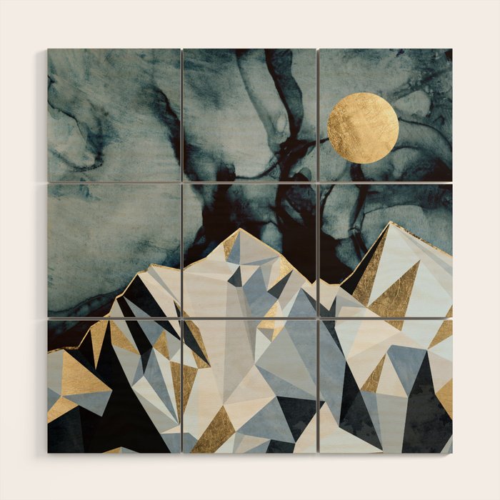 Midnight Peaks Wood Wall Art Gallery Image 1