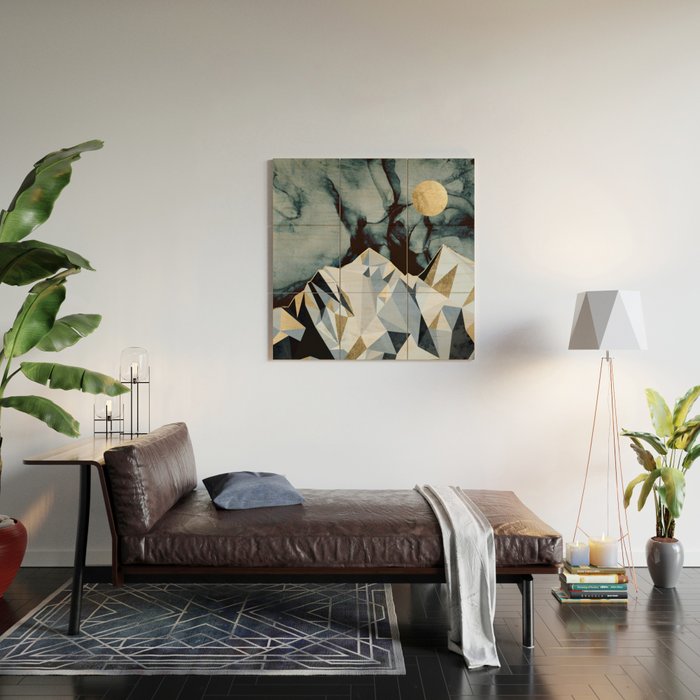 Midnight Peaks Wood Wall Art Gallery Image 2