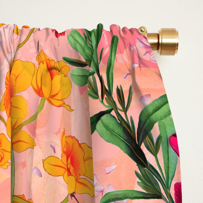 Blooming Oasis IV Window Curtain Gallery Image 2