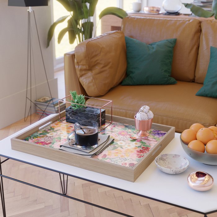 Blooming Oasis IV Serving Tray Gallery Image 2