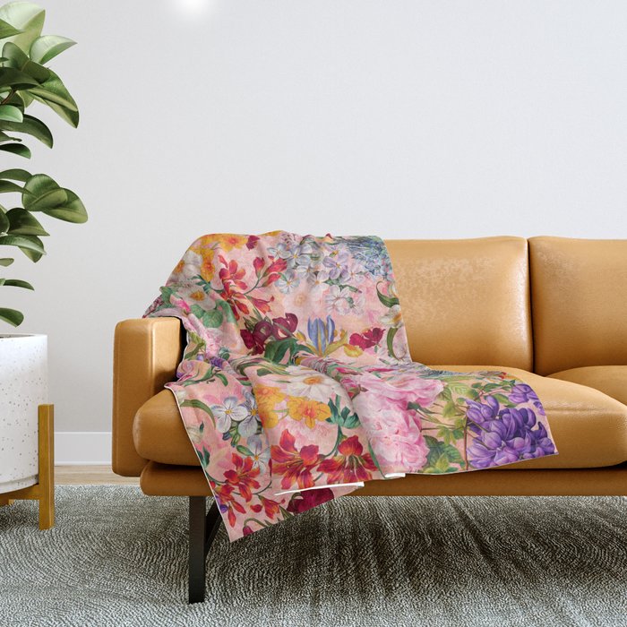 Blooming Oasis IV Throw Blanket Gallery Image 1