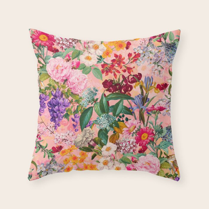 Blooming Oasis IV Throw Pillow Gallery Image 6