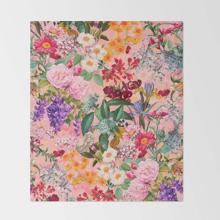 Blooming Oasis IV Throw Blanket Gallery Image 2