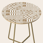 Warm Vintage Checks Side Table Gallery Image 2