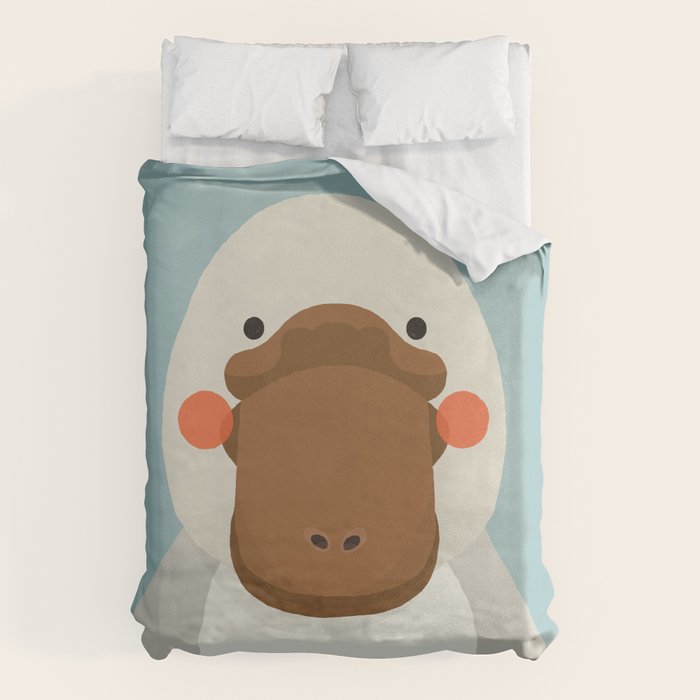 Platypus, Animal Portrait Duvet Cover Gallery Image 6