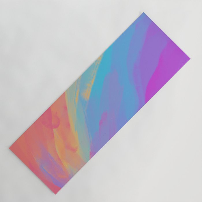 full color summer Yoga Mat Gallery Image 1