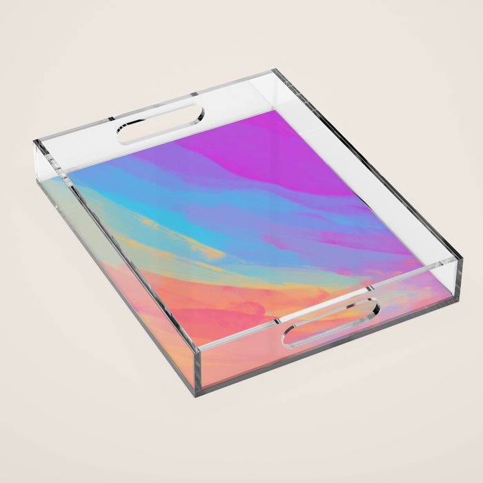full color summer Acrylic Tray Gallery Image 1