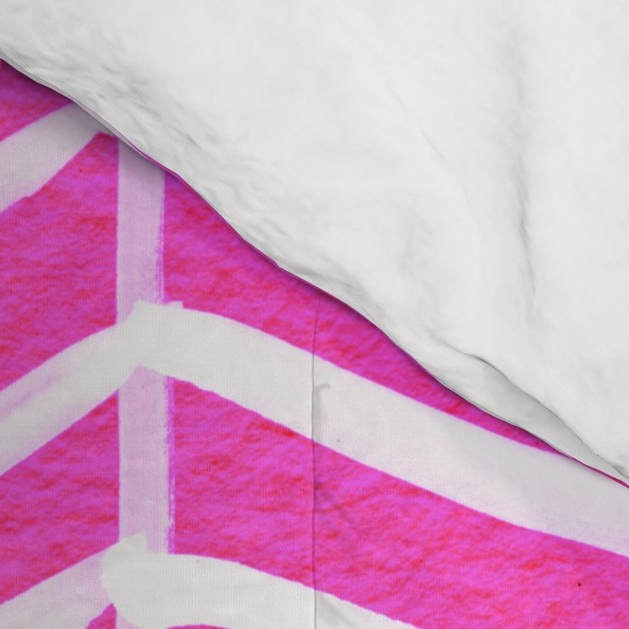 Herringbone - Pink OmbrÃ© Comforter Gallery Image 4