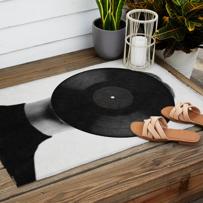 Vinyl record Outdoor Rug Gallery Image 2