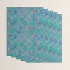 Teal Purple Gold Quatrefoil Moroccan Pattern II Wrapping Paper Gallery Image 3