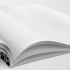Bamako Striped and Dotted Pattern in Black and Almond Cream Notebook Gallery Image 2