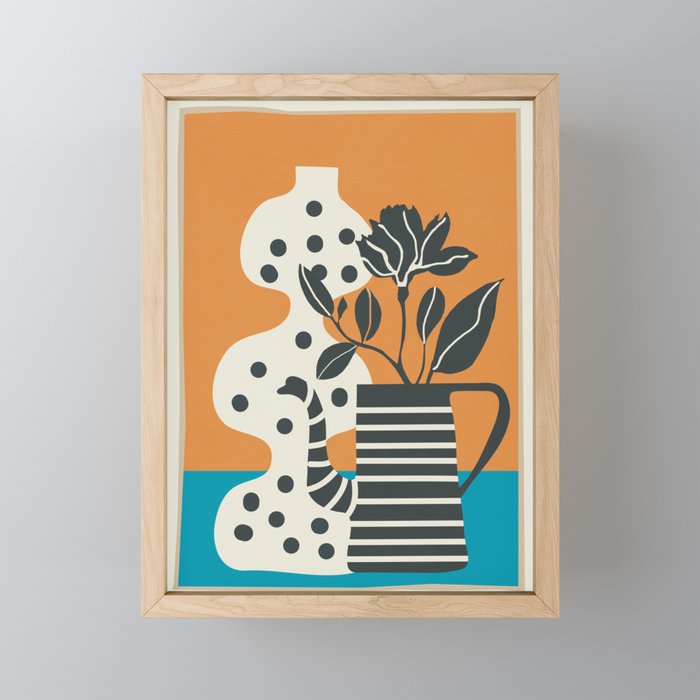 Teapot Garden 6 Mini Art Print Gallery Image 1