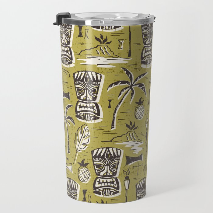 Tropical Tiki Green Travel Mug Gallery Image 3