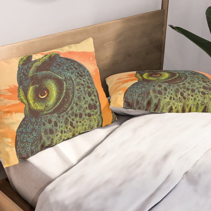 Dusk Owl Pillow Sham Gallery Image 2
