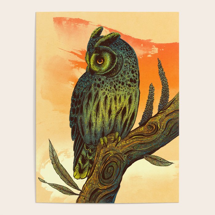 Dusk Owl Poster Gallery Image 1