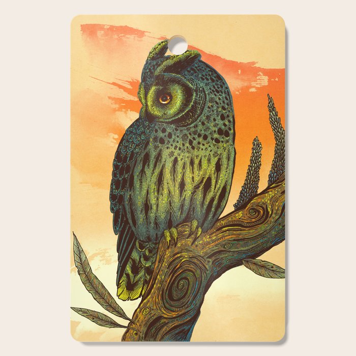 Dusk Owl Cutting Board Gallery Image 1