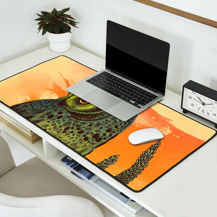 Dusk Owl Desk Mat Gallery Image 2