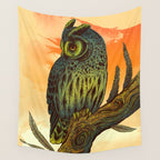Dusk Owl Wall Tapestry Gallery Image 4